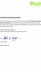 Aceptación de responsabilidad.